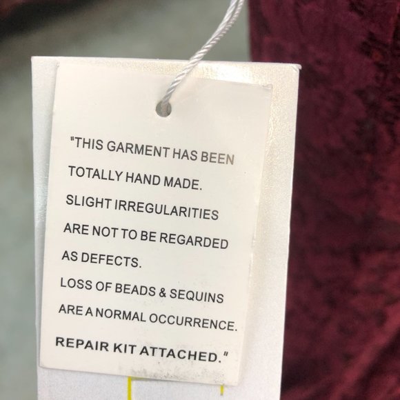 Burgundy Halter Sexy Low Back Prom Dress, Size 0 2 4, Mermaid, Sequin & Lace - Picture 9 of 13